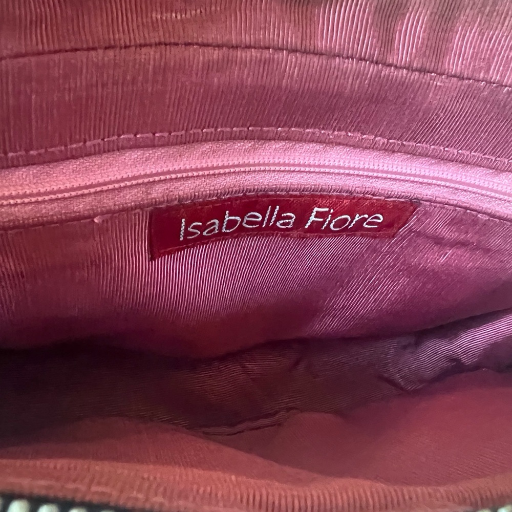Vintage Isabella Fiore Checkerboard Patchwork Satchel - Leather & Suede Y2K - Picture 8 of 15